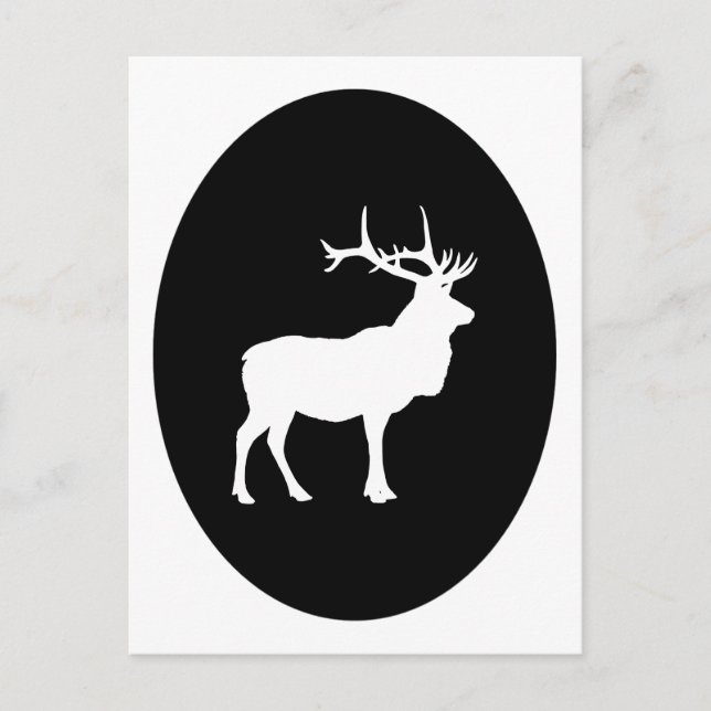 Älg Siluett Vykort (Framsida)