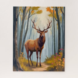 Älg Skogsvattenlandskap Pussel