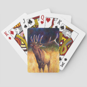 Älg som leker kort casinokort