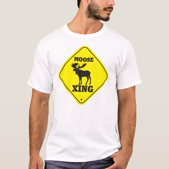 Älg som xing t-shirt (Framsida)