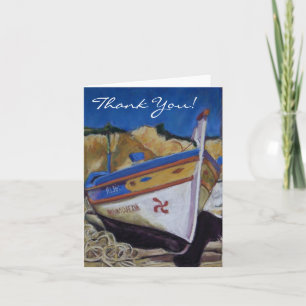 Algarve Boat 'Tack' Notecard Tack Kort