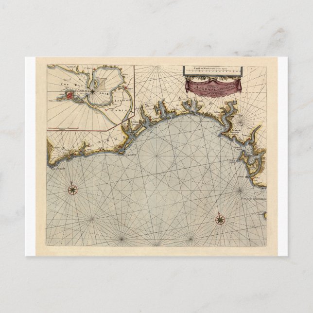 Algarve Portugal 1690 Vykort (Framsida)