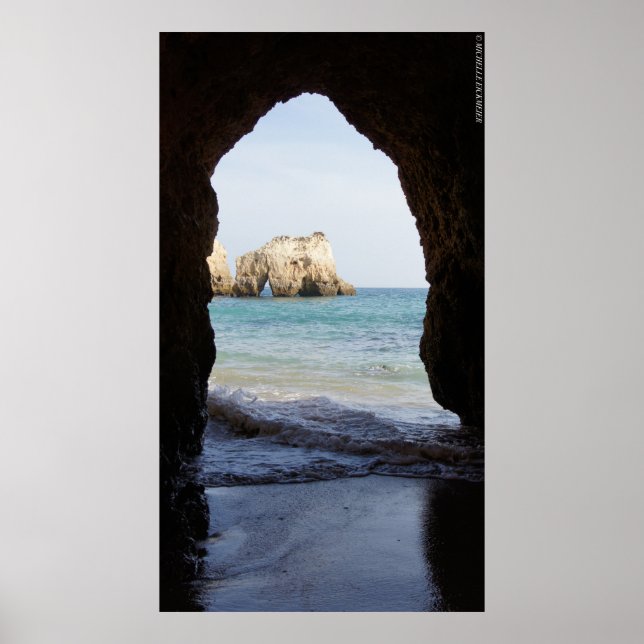 Algarve - Portugal - Beach - Strand - Sea - Meer Poster (Framsidan)