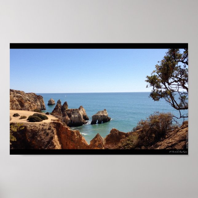 Algarve - Portugal - Beach - Strand - Sea - Meer Poster (Framsidan)