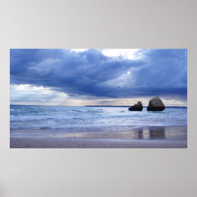 Algarve – Portugal – Beach – Strand – Sea – Meer Poster (Framsidan)