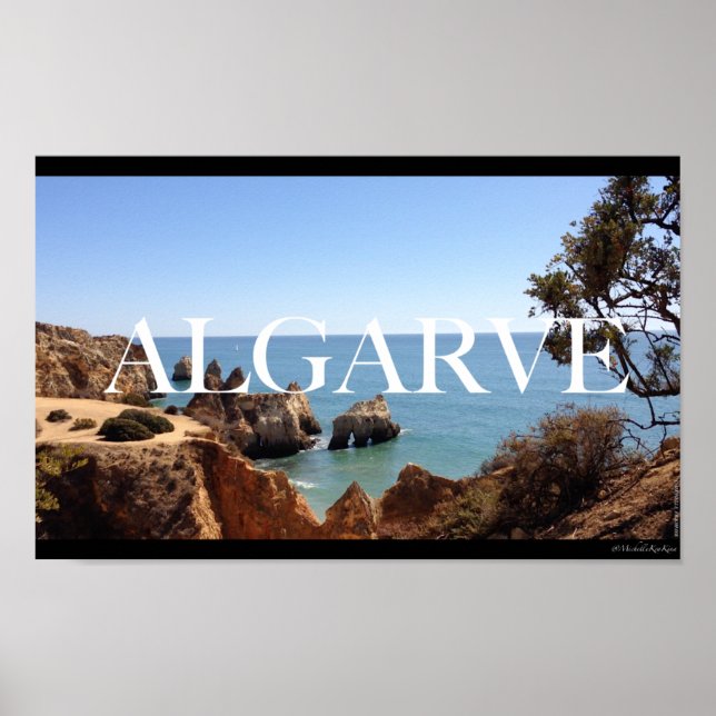 Algarve - Portugal - Beach - Strand - Sea - Meer Poster (Framsidan)