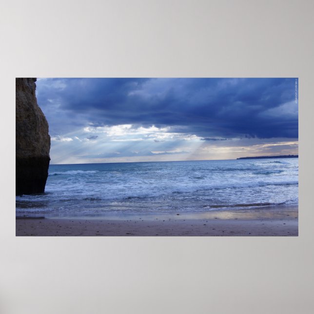 Algarve – Portugal – Beach – Strand – Sea – Meer Poster (Framsidan)
