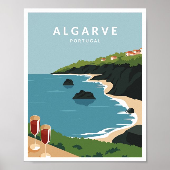 Algarve Portugal Poster (Framsidan)