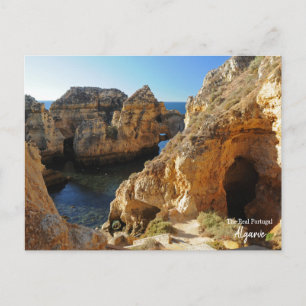 Algarve, Portugal - robust landskap Vykort
