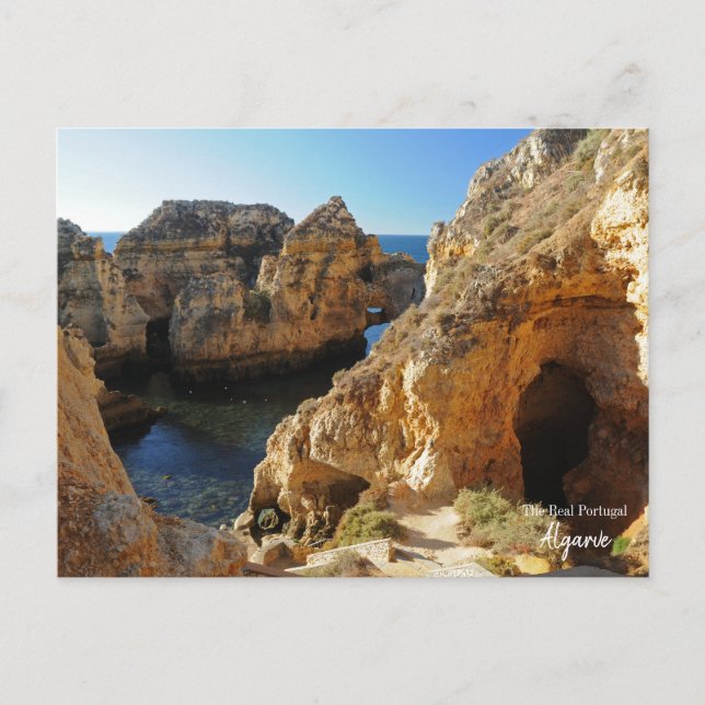 Algarve, Portugal - robust landskap Vykort (Framsida)