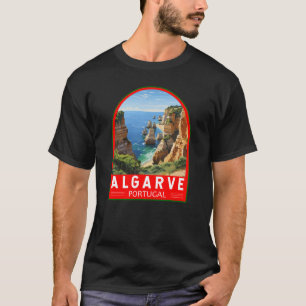 Algarve Portugal Travel Art Vintage T Shirt