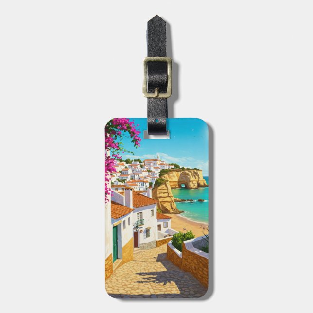 Algarve Portugal Travel Bagagebricka (Vertikal Framsida)
