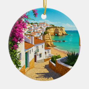 Algarve Portugal Travel Julgransprydnad Keramik