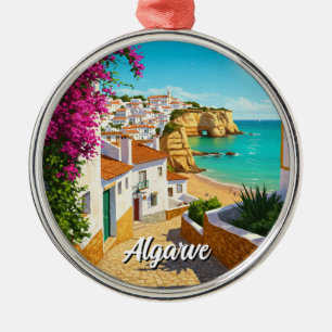 Algarve Portugal Travel Julgransprydnad Metall