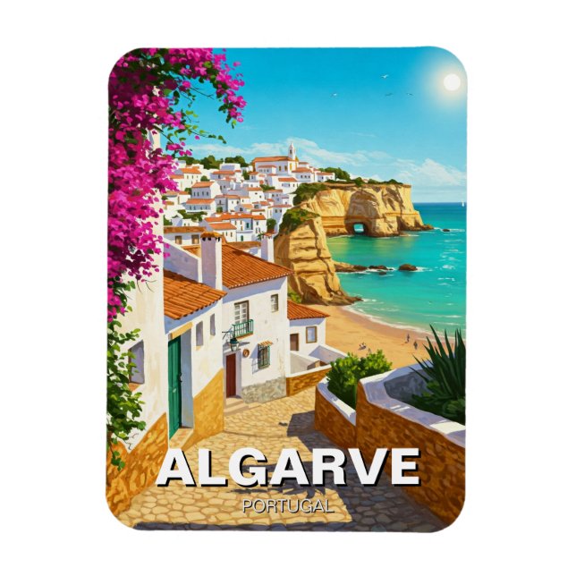 Algarve Portugal Travel Magnet (Vertikal)