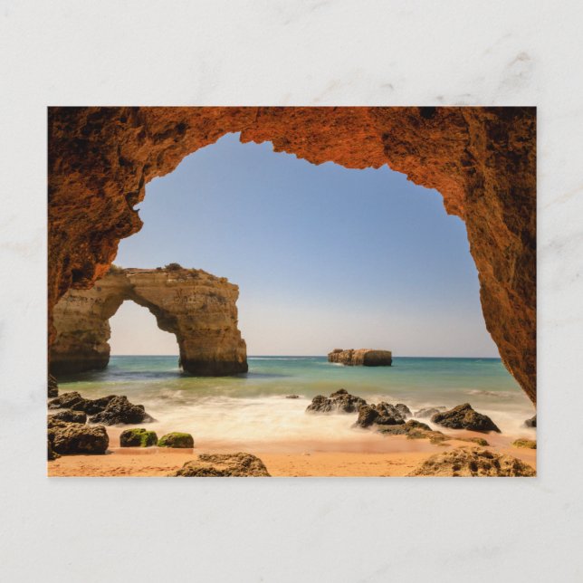 Algarve - Praia de Albandeira - vykort nr (Framsida)