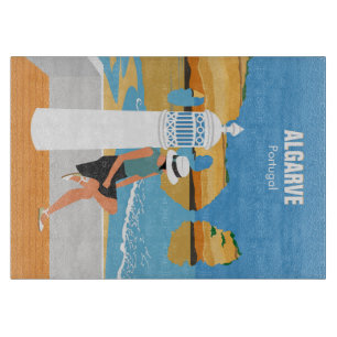 Algarve-strandflicka reser vintage stil