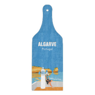Algarve-strandflicka reser vintage stil