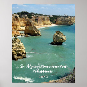 Algarve-strandsemester i Portugal Poster
