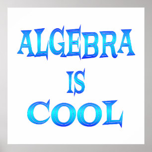 Algebra är Coola - från 11,80 dollar Poster