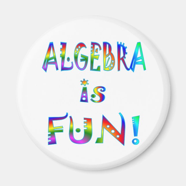 Algebra är Roligt Magnet (Framsidan)