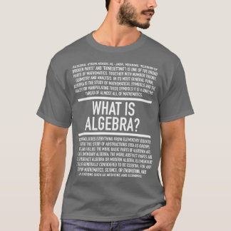 Algebra definierad t shirt