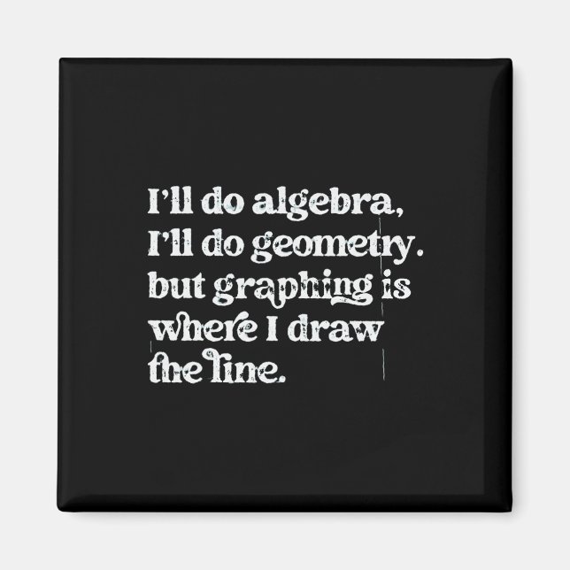 Algebra lärare Rolig matematik lärare T grafräknar Magnet (Framsidan)