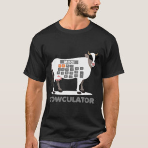 Algebra Math Calculator Funny Problem Solver Cow M T Shirt