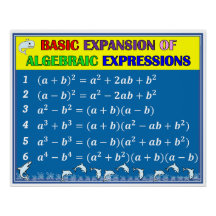 Algebra Math Classroom Poster - Blå oceanen