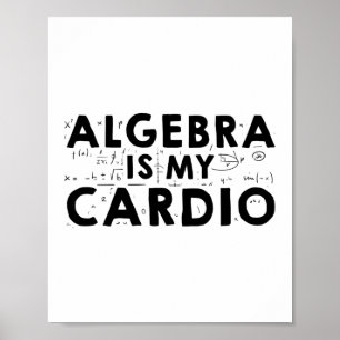 Algebra Math Matematiska undersökningar Gift Id Poster