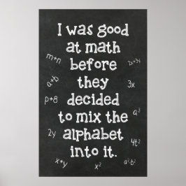 Algebra - Math Poster