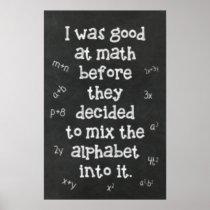 Algebra - Math Poster