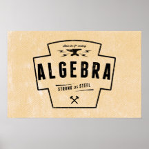 Algebra - Math Poster