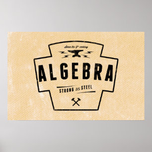 Algebra - Math Poster