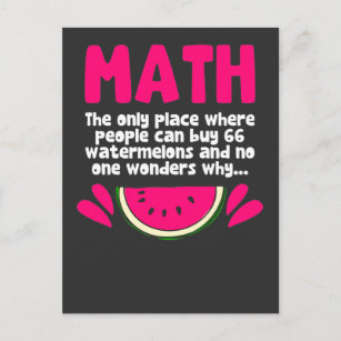 Algebra Math Teacher Mathematics Science Humor Vykort