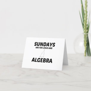 ALGEBRA OCH JESUS SÖNDAG TACK KORT