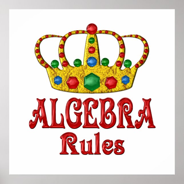 ALGEBRA Regler Poster (Framsidan)
