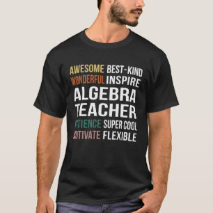 Algebra Teacher-uppskattning T Shirt