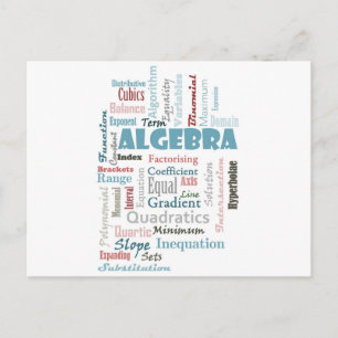 Algebra Vocabulary Vykort