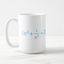 Algebraisk identitet a^2 + 1 a^2 + 2 - 2 Matemati Kaffemugg