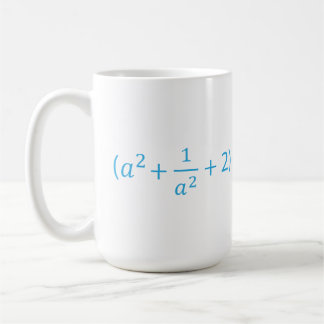 Algebraisk identitet a^2 + 1 a^2 + 2 - 2 Matemati Kaffemugg