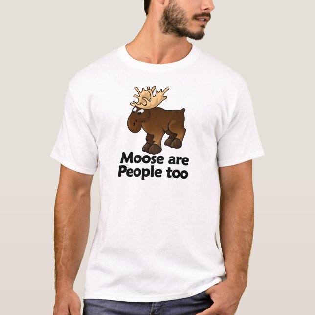 Älgen är folk för t shirt (Framsida)