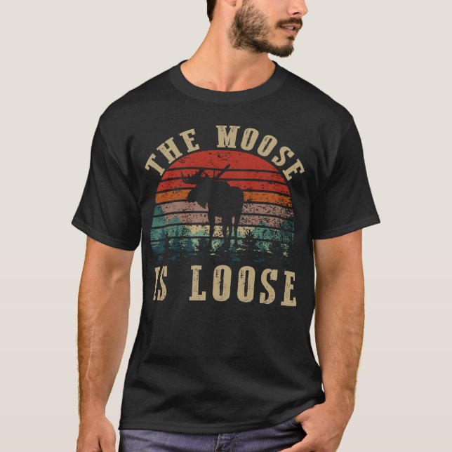älgen är lös t shirt (Framsida)