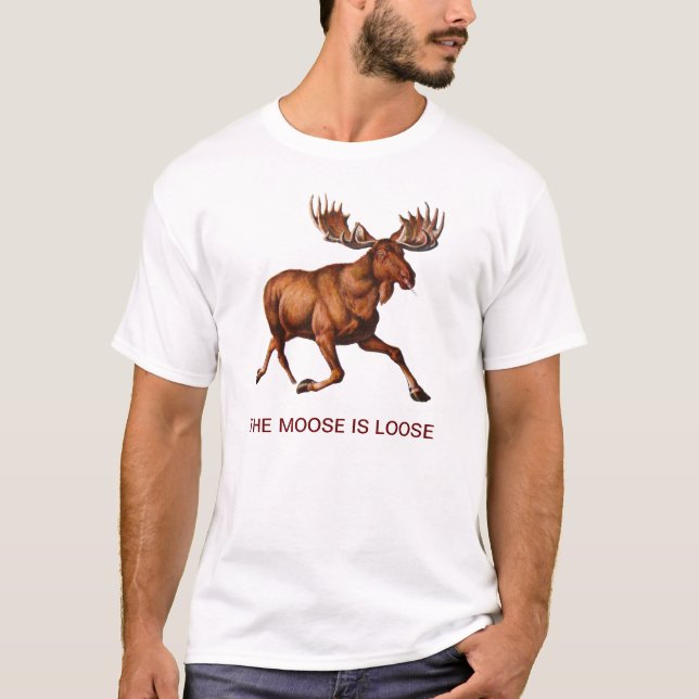 ÄLGEN ÄR LÖS TEE (Framsida)