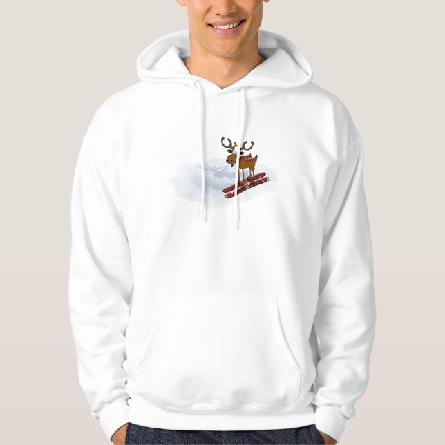 Älgen skidar sweatshirt (Framsida)