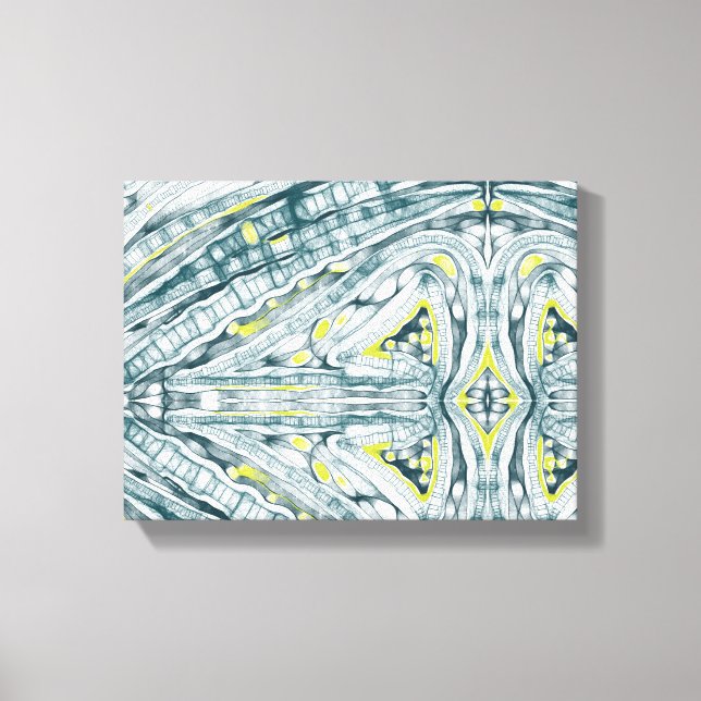 Alger under glas canvastryck (Framsida)