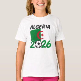 Algeria 2026 Soccer Fan Design with Crescent Star T Shirt
