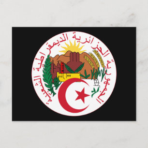 Algeria emblem vykort