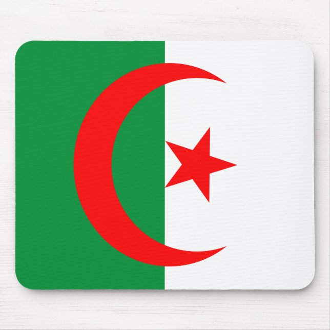 Algeria flagga mousepad musmatta (Framsidan)