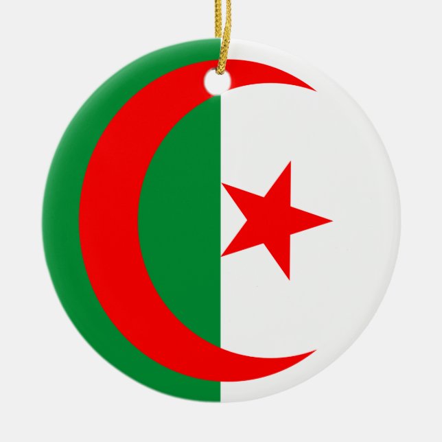 Algeria flagga ornament (Framsidan)
